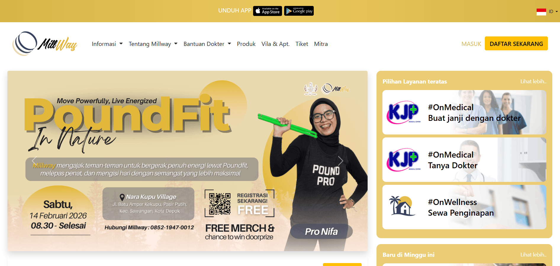 Screenshot of Millway.id